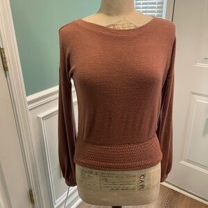 Abercrombie & Fitch Soft & Cozy Long Sleeve Brown Sweater XS